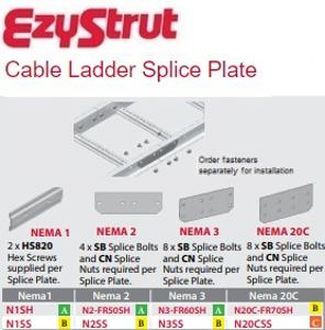 NEMA 20C SPLICE PLATE HDG NEMA 20C SPLICE PLATE HDG