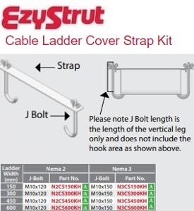 NEMA 2 CABLE LADDER COVER STRAP 150MM NEMA 2 CABLE LADDER COVER STRAP 150MM