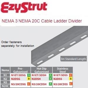 NEMA 2 DIVIDER STRIP 3 MTR ALUMINIUM NEMA 2 DIVIDER STRIP 3 MTR ALUMINIUM