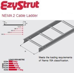 NEMA 2 CABLE LADDER 150MM 6MTR ALUM NEMA 2 CABLE LADDER 150MM 6MTR ALUM