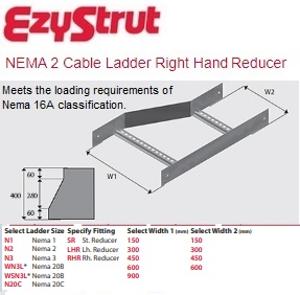 NEMA 2 RIGHT HAND REDUCER 600-300MM HDG NEMA 2 RIGHT HAND REDUCER 600-300MM HDG