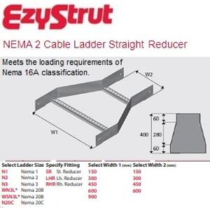NEMA 2 STRAIGHT REDUCER 300-150MM HDG NEMA 2 STRAIGHT REDUCER 300-150MM HDG