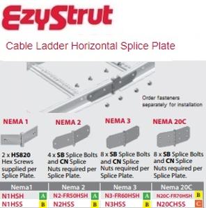 NEMA 3 HORIZONTAL SPLICE PLATE HDG NEMA 3 HORIZONTAL SPLICE PLATE HDG