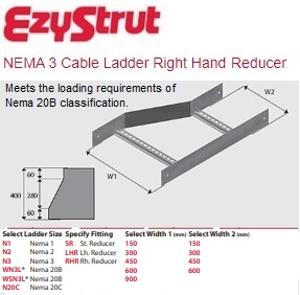 NEMA 3 RIGHT HAND REDUCER 900-600MM HDG NEMA 3 RIGHT HAND REDUCER 900-600MM HDG