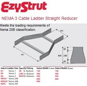 NEMA 3 STRAIGHT REDUCER 900-450MM HDG NEMA 3 STRAIGHT REDUCER 900-450MM HDG