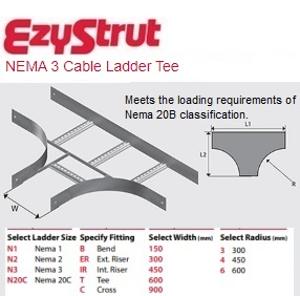NEMA 3 TEE 450MM 450 RADIUS HDG NEMA 3 TEE 450MM 450 RADIUS HDG