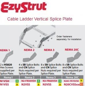 NEMA 3 VERTICAL SPLICE PLATE HDG NEMA 3 VERTICAL SPLICE PLATE HDG