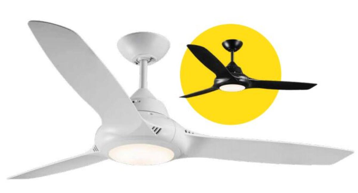 C/FAN FLAIR 50IN 1270MM 3BL AC + LGT WHT