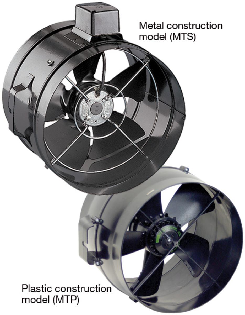 MINITUBE STEEL AXIAL FAN 350MM 6POLE 1PH
