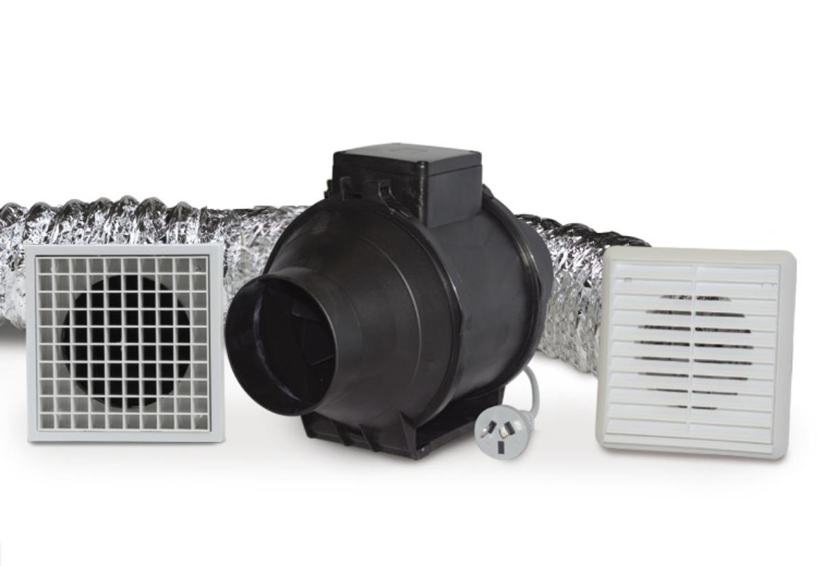 IN-LINE FAN KIT PROVENT 100MM