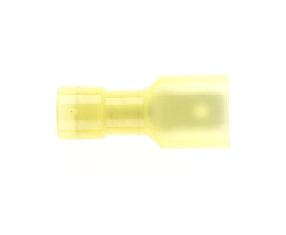 INSUL QC MALE TAB 6.4MM D/G YELLOW 50PK