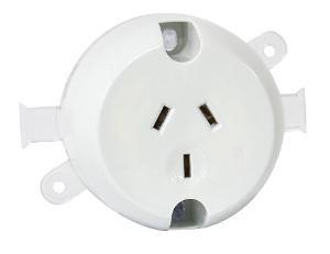 SURFACE SOCKET 10A 3PIN WHITE SURFACE SOCKET 10A 3PIN WHITE