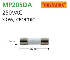 MP205 CERAMIC FUSE SLOW 250V 2A 20X5MM MP205 CERAMIC FUSE SLOW 250V 2A 20X5MM