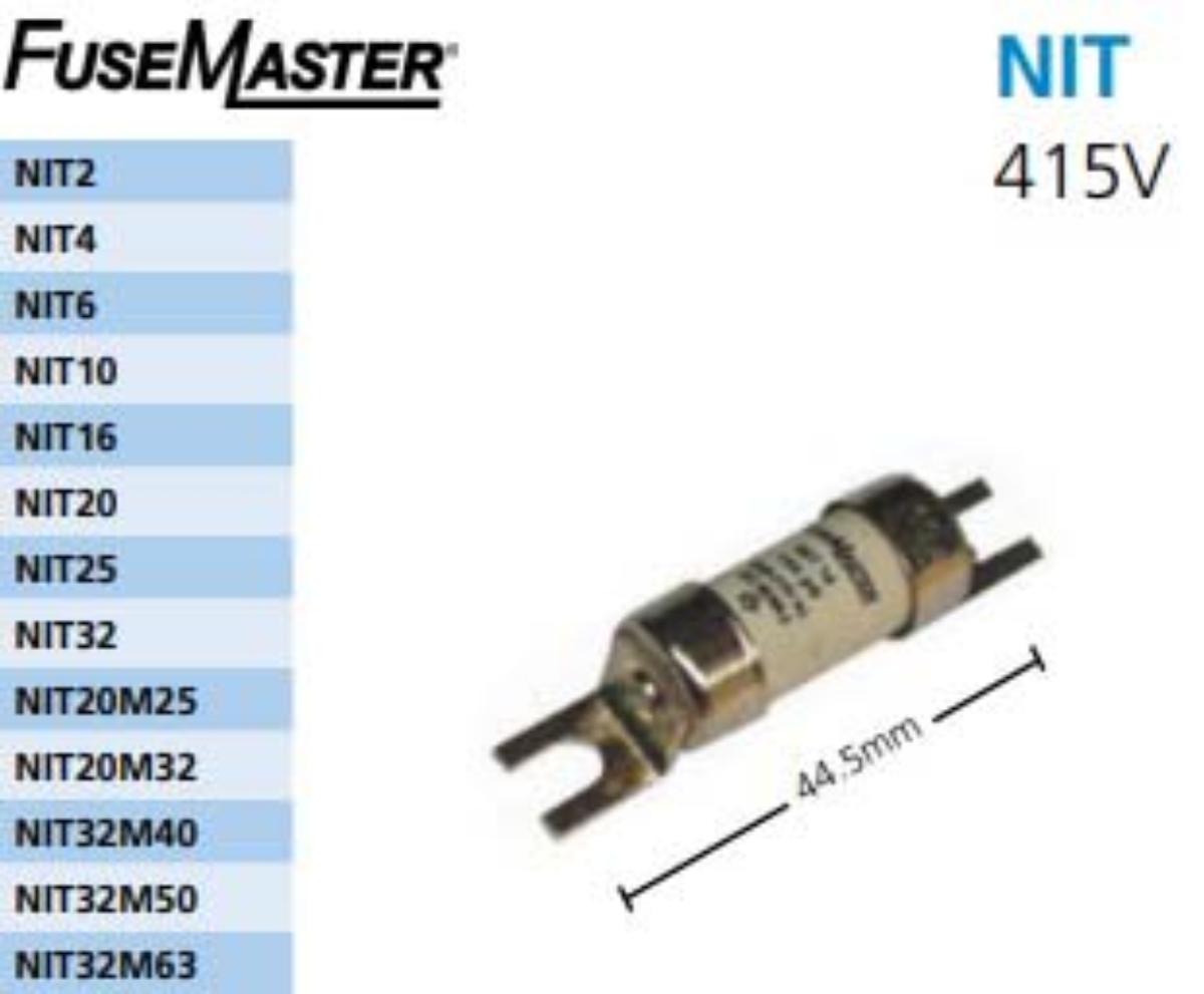 BOLT-IN FUSE OFFSET TAG 415V 2A BS88