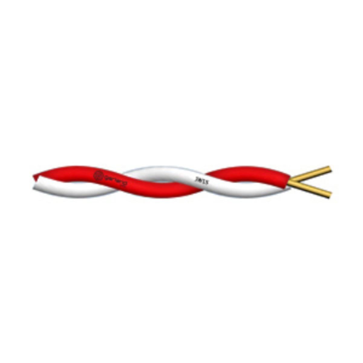 JUMPER WIRE 2X1/0.5MM RED/WHITE 100M