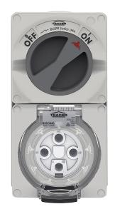COMBINATION SWITCHED SOCKET IP66 40A 500 COMBINATION SWITCHED SOCKET IP66 40A 500