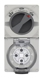 COMBINATION SWITCHED SOCKET IP66 40A 500 COMBINATION SWITCHED SOCKET IP66 40A 500
