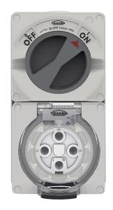 COMBINATION SWITCHED SOCKET IP66 50A 500 COMBINATION SWITCHED SOCKET IP66 50A 500