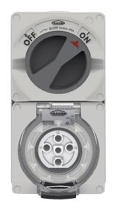 SWITCHED SOCKET COMBINATION 500V 5PIN 20 SWITCHED SOCKET COMBINATION 500V 5PIN 20