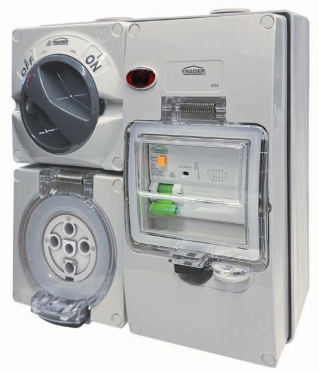 SW/PLUG RCD PRT IP66 5RPIN 500V 50A 30MA