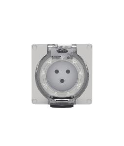 BUFFALO SOCKET 10A 3RND PIN IP66 GREY BUFFALO SOCKET 10A 3RND PIN IP66 GREY