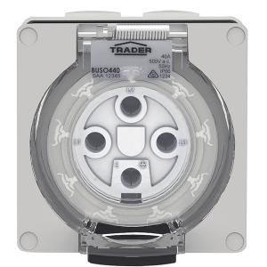 SOCKET IP66 40A 500V 4 PIN SOCKET IP66 40A 500V 4 PIN