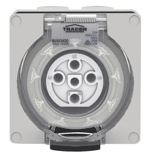 SOCKET IP66 20A 500V 5 PIN SOCKET IP66 20A 500V 5 PIN
