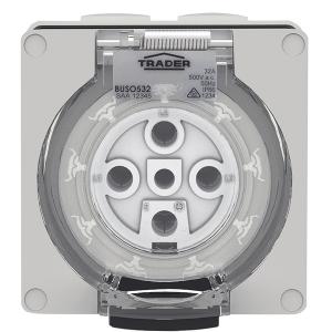 SOCKET IP66 32A 500V 5 PIN SOCKET IP66 32A 500V 5 PIN