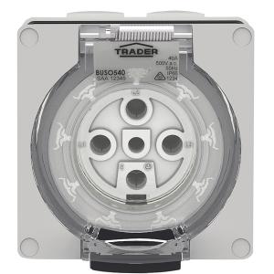 SOCKET IP66 40A 500V 5 PIN SOCKET IP66 40A 500V 5 PIN