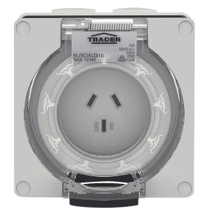 SOCKET AUTO-SWITCHED IP66 10A 250V 3 FLA SOCKET AUTO-SWITCHED IP66 10A 250V 3 FLA
