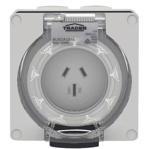 SOCKET AUTO-SWITCHED IP66 15A 250V 3 FLA SOCKET AUTO-SWITCHED IP66 15A 250V 3 FLA