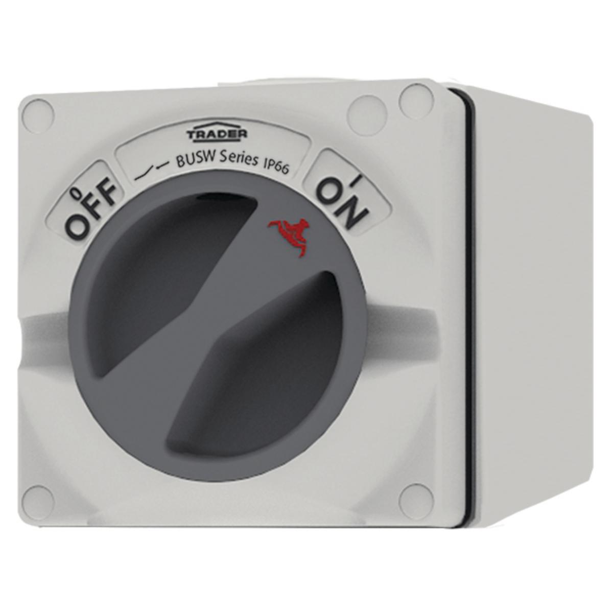 BUFFALO SWITCH IP66 63A 4 POLE GREY