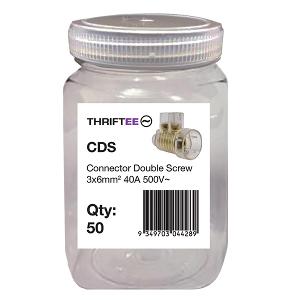 HYENA 2 SCREW CONN 3X6MM 40A 500V JAR50 HYENA 2 SCREW CONN 3X6MM 40A 500V JAR50