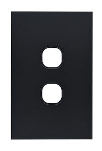 CLOUD LEOP SW PLATE 2G LESS MECH MATT BK CLOUD LEOP SW PLATE 2G LESS MECH MATT BK