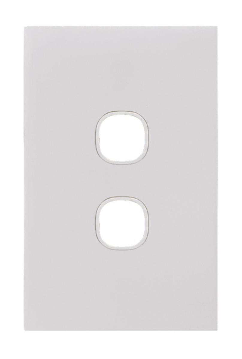 CLOUD LEOP SW PLATE 2G LESS MECH MATT WH