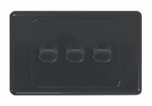 COUGAR SWITCH HORIZ 3G 16A BLACK COUGAR SWITCH HORIZ 3G 16A BLACK