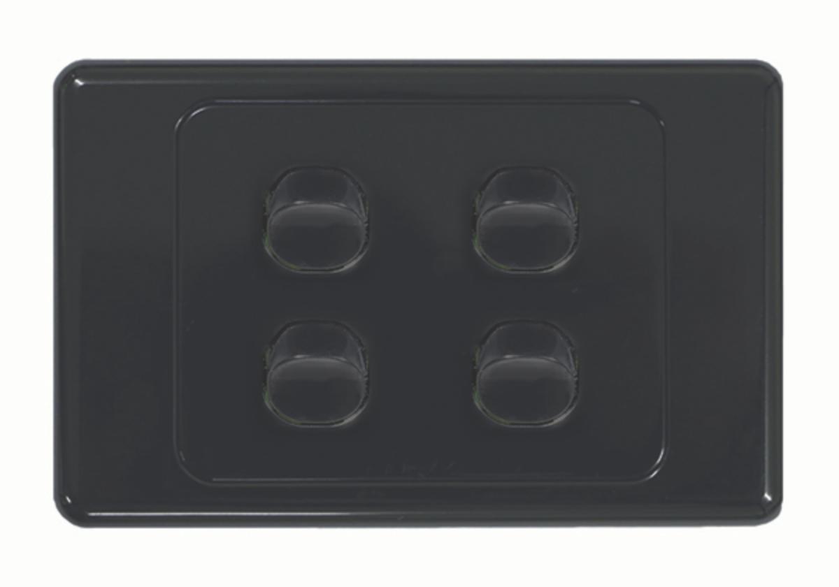 COUGAR SWITCH HORIZ 4G 16A BLACK