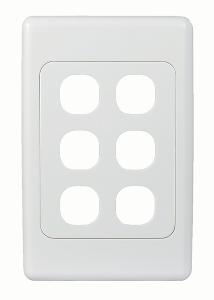 COUGAR SWITCH PLATE LESS MECH VERT 6G WH COUGAR SWITCH PLATE LESS MECH VERT 6G WH