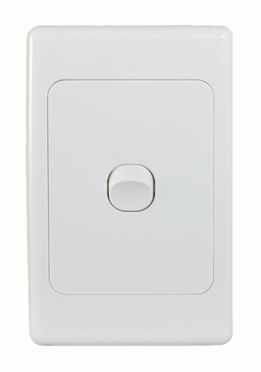 COUGAR SWITCH VERTICAL 1G 16A WHITE