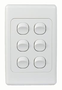 COUGAR SWITCH VERTICAL 6G 16A WHITE COUGAR SWITCH VERTICAL 6G 16A WHITE