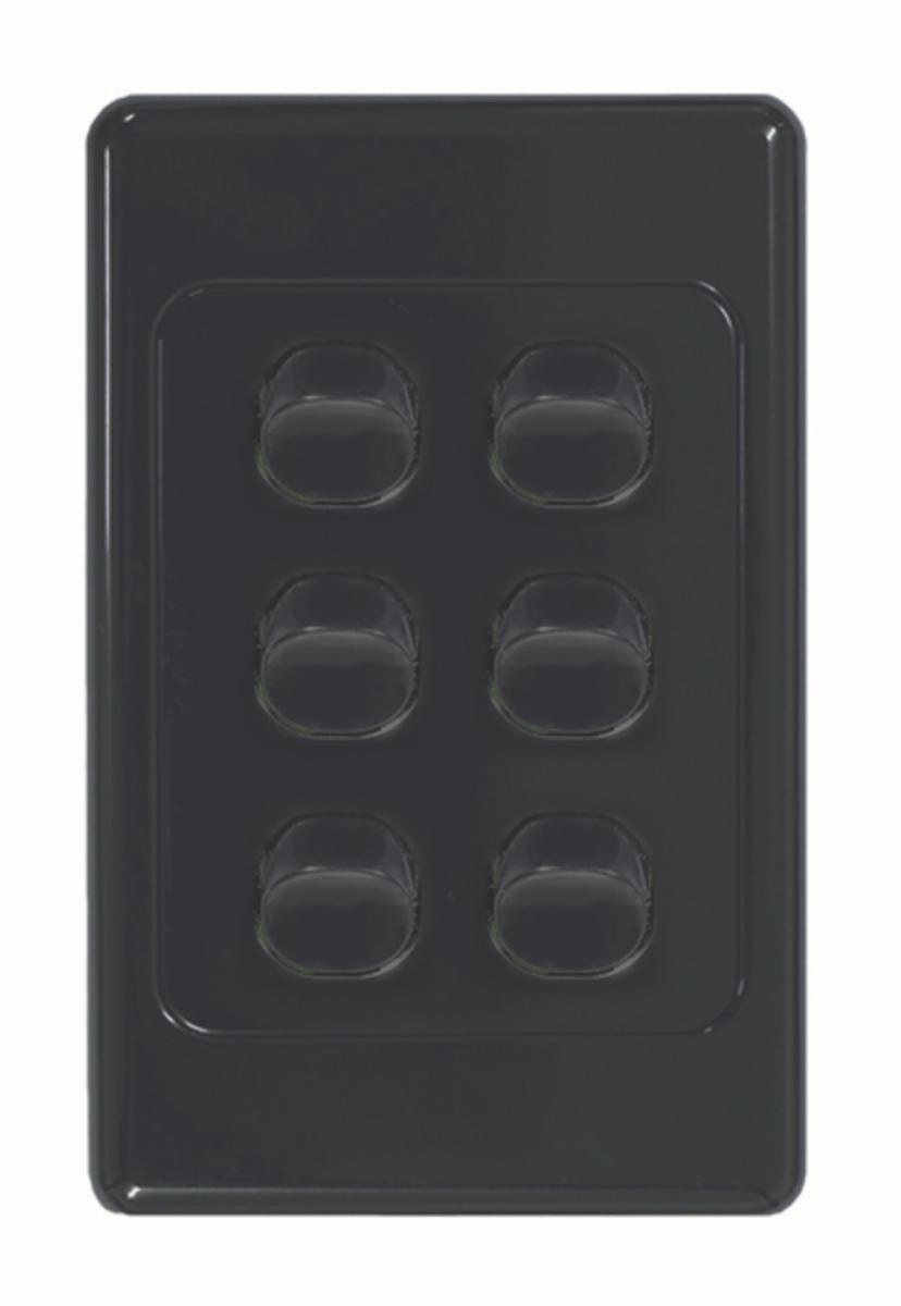 COUGAR SWITCH VERTICAL 6G 16A BLACK