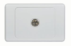 COUGAR TV OUTLET F TYPE TO PAL 1G WHITE COUGAR TV OUTLET F TYPE TO PAL 1G WHITE