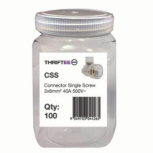 HYENA 1 SCREW CONN 3X6MM 40A 500V JAR100 HYENA 1 SCREW CONN 3X6MM 40A 500V JAR100
