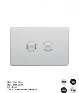 FLAT CAT SWITCH HORIZ 2G 16A WHITE FLAT CAT SWITCH HORIZ 2G 16A WHITE