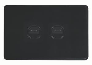 FLAT CAT SWITCH HORIZ 2G 16A BLACK FLAT CAT SWITCH HORIZ 2G 16A BLACK