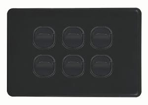 FLAT CAT SWITCH HORIZ 6G 16A BLACK FLAT CAT SWITCH HORIZ 6G 16A BLACK