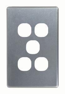 FLAT CAT SWITCH COVER VERT 5G BRUSH ALUM FLAT CAT SWITCH COVER VERT 5G BRUSH ALUM