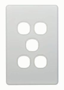 SWITCH PLATE 5 GANG SLIM COVER ONLY SWITCH PLATE 5 GANG SLIM COVER ONLY
