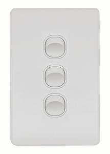 FLAT CAT SWITCH VERT 3G 16A MATT WHITE FLAT CAT SWITCH VERT 3G 16A MATT WHITE