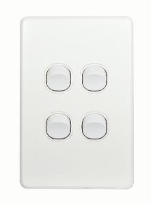FLAT CAT SWITCH VERT 4G 16A WHITE FLAT CAT SWITCH VERT 4G 16A WHITE